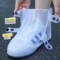 Protège-chaussures et couvre-bottes en silicone épais imperméables et antidérapants pour hommes et femmes, pour les voyages en eau de mer et dans des conditions boueuses