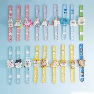 Montre à clipser pour enfants avec motif d'animaux de dessin animé, montre à quartz avec design licorne, chat, mouton, singe, montre à clipser <span class=keywords><strong>en</strong></span> silicone pour garçons et filles - Product Image 1