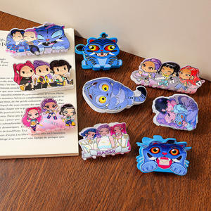 Horquillas para el pelo de moño acrílico de fantasía gótica de dibujos animados para mujer, pinzas para el pelo de acrílico para niñas, pinzas para el pelo Kpop Demon Hunters Updo - Product Image 1