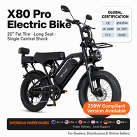 Vélo électrique VOMO X80 PRO avec freins à disque hydrauliques, assistance au pédalage 7 vitesses, batterie au lithium sans balais 15 Ah, cadre en acier, pour la ville