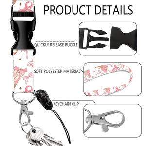 En stock: botas rosas, tarjetero con impresión UV a doble cara, cordón desmontable, lazo, hebilla redonda de epoxi de fácil extracción, venta al por mayor. - Product Image 5