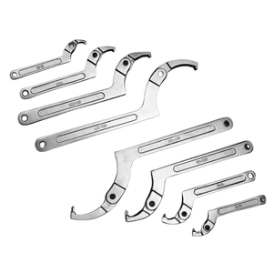 ประแจตะขอเหล็กคาร์บอนแบบปรับได้ตัวชี้วัดแบบมืออาชีพมาตรวัดน้ำ DIY ฝา<span class=keywords><strong>ครอบ</strong></span>เอาออกด้วยตัวเองไม่ลื่น - Product Image 2