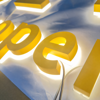 Enseigne en lettres encastrées personnalisées homologuées UL, lettres encastrées LED, enseigne lumineuse rétroéclairée, enseigne de magasin, lettres en métal