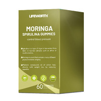 Lifeworth Beauty Body Spiruline Comprimés et Poudre Adulte Applicable Bonbons Gummy avec Vinaigre de Cidre de Pomme pour la Perte de Poids