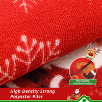 Tapis de cuisine et tapis de cuisine du père Noël lavable en machine, antidérapant, plus long tapis de sol de cuisine