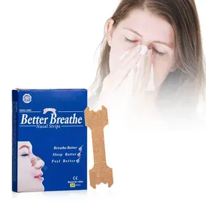 OEM strisce nasali di apnea notturna di fabbrica a buon mercato respirano strisce nasali trasparenti e strisce nasali anti sanoring approvate CE