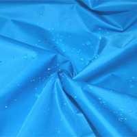 Tissu de haute ténacité pu enduit imperméable 210t 100% nylon tissu de gaufra recyclé pour imperméable et parapluie de parachute