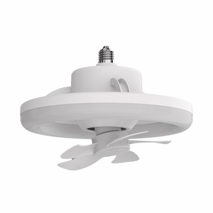 Ventilateur de plafond 48w E27 avec lumière LED et télécommande 360 Rotation ventilateur électrique de refroidissement lampe lustre pour la décoration intérieure de la chambre - Product Image 1