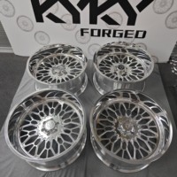 Ruedas Forjadas China Co. 24x14 26x14 26x16 con Tapas Centrales Flotantes 8x170 8x180 Pulidas para Camionetas Ford F150 F250 F350