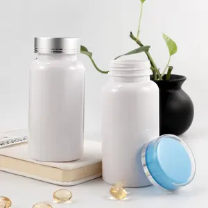 Fabrik heiße transparente medizinische Kapsel Haustier 120ml transparente leere Pille Plastik flasche mit doppelwandiger Kappe