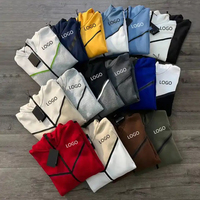 Ensemble de survêtement deux pièces pour homme en molleton technique personnalisé, blanc, pour le sport et les loisirs