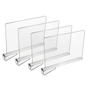 4 Pieces Transparent Supermarket Sorting <strong>Dividers</strong> Retail <strong>Display</strong> <strong>Shelf</strong> Organizer for Grocery Stores <strong>Shelf</strong> <strong>Dividers</strong> - Product Image 4