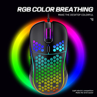Hot-Selling 7200DPI Optical Gaming Mouse Ergonomic RGB USB Wired Right-Handed 6 Buttons in Stock
