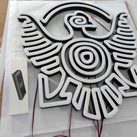 Letras de Canal Luminosas LED Personalizadas con Logotipo Frontal Iluminado, Letrero Acrílico para Edificio de Empresa, Letrero con Nombre de Tienda