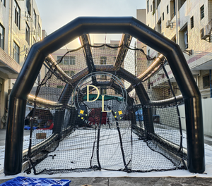 Không khí thương mại niêm phong Inflatable đánh trạm bóng chày quần vợt Golf phạm vi Inflatable batting lồng rùa <span class=keywords><strong>backstop</strong></span> HDPE Net - Product Image 1