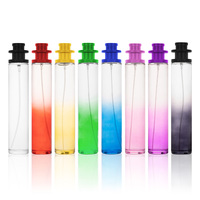 Bouteilles de parfum en verre d'atomiseur transparent dégradé vide 30ml 50ml 100ml emballage en gros avec la boîte