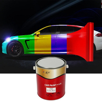 Pintura para Automóviles, Color Rojo Brillante, Barniz Transparente Automotriz 1k, Pintura para Mezclar y Acabado de Automóviles