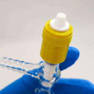 Valve à vide élevée <span class=keywords><strong>en</strong></span> verre borosilicate de laboratoire CS Labglass, nouvelle, empêchant l'aspiration inverse, avec raccords pour tuyau - Product Image 5