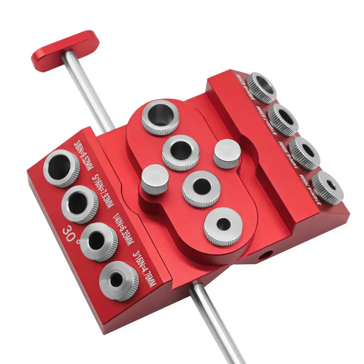 30/45/90 Degree Angle Drill Guide Jig for Cable Railing Lag Screw Kit Wood Post Drilling Degree Angle and Straight Holes
