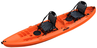 2 + 1 rivière famille touring kayak populaire modèle 3 personnes assis sur le dessus Kayaks de pêche rotomoulé poisson kayak bateau avec pagaie