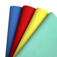 Tissu en cuir PU microfibre écologique en rouleau pour emballage et usage décoratif dans la confection de vêtements
