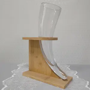 2024 Hot Selling Groothandel Creatief Bierglas Nieuwe Producten Hoge Kwaliteit Glas Viking Drinkhoorn Cup