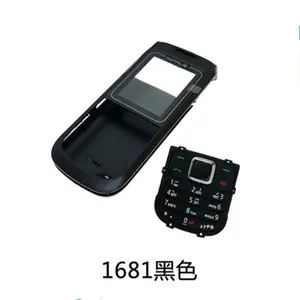 Volledige Behuizing Cover Volledig Compleet Mobiel Voor Nokia 1680 1681 Case Toetsenbord Terug Batterij Volledige Behuizing