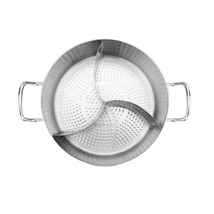Compartimentos Sabor Equipo <span class=keywords><strong>de</strong></span> restaurante dividido Uso general Utensilios <span class=keywords><strong>de</strong></span> cocina <span class=keywords><strong>de</strong></span> <span class=keywords><strong>acero</strong></span> <span class=keywords><strong>inoxidable</strong></span> inductivos Hotpot Cazuela - Product Image 5