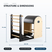 Équipement de studio de Pilates en bois de hêtre écologique, réglable et durable, pour la correction de la colonne vertébrale, idéal pour la gym