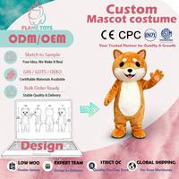 Costume de mascotte gonflable personnalisé Shiba Inu avec souffleur intégré pour salons professionnels - Prix direct