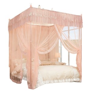 Hongchang Mosquito <b>Net</b> Canopy 200x200cm Romantic Lace Double Layer Summer Bed Decor - Product Image 5