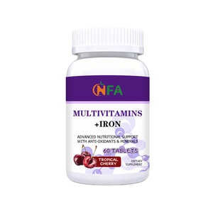 Comprimés de multivitamines OEM ODM avec vitamine Thiamine Folate pour soutenir les niveaux de fer, la santé des os, des muscles et du système immunitaire, et le métabolisme énergétique - Product Image 1