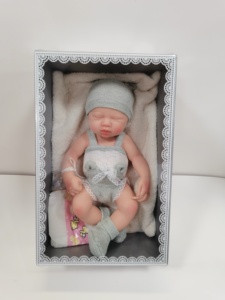 Muñeca <span class=keywords><strong>Reborn</strong></span> de Silicona de 13 Pulgadas, Realista, con Ojos Ceñados, Recién Nacida, con Almohada, Chupete y Pañal - Product Image 3