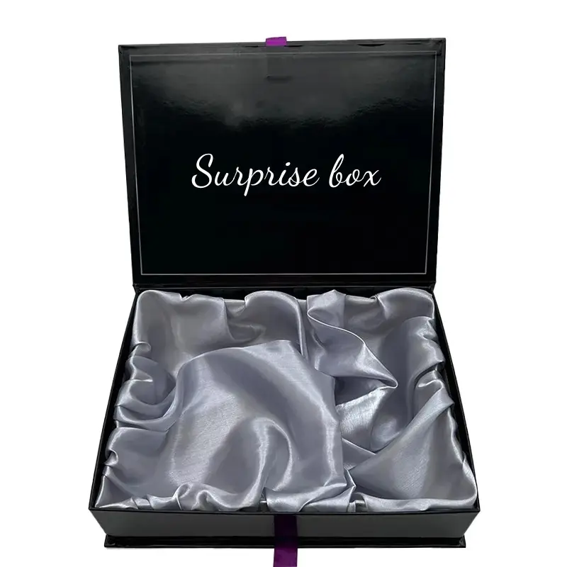 Caja de regalo magnética de lujo personalizada cajas de embalaje de pelo caja de embalaje de extensión de pelo regalo para almacenamiento