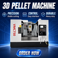 Fresadora CNC Vertical VMC750 Confiable, Centro de Mecanizado de Alta Precisión de 3 Ejes para Uso en la Industria del Hardware y Moldes de Precisión