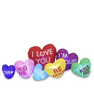 8 FT <b>Valentine's</b> Day Inflatable Heart Outdoor <b>Decorations</b> Inflatable Hearts <b>Valentines</b> for Yard Decors Wedding Anniversary Party - Product Image 3
