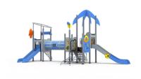 Toboggan extérieur pour jardin d'enfants en panneaux HDPE/PE, taille personnalisée, toboggan pour enfants, équipement de divertissement