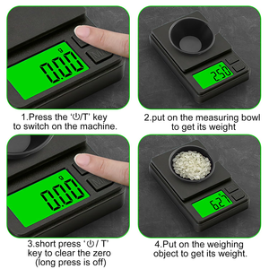 Hot Selling High Quality 0.01g Measuring Diamond Gold Stainless Steel <b>Scale</b> LCD Electronic Digital Battery Jewelry <b>Mini</b> Pocket - Product Image 5
