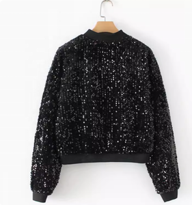 Usine personnaliser paillettes scintillantes Bomber au printemps enfants populaire Bling veste pour différentes saisons en occasion spéciale - Product Image 2
