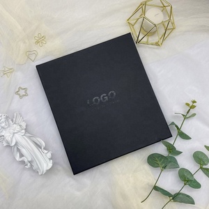 Diario de PU con logotipo personalizado, cuaderno de papel negro, conjunto de diario de papelería con bolígrafo, A5 - Product Image 3