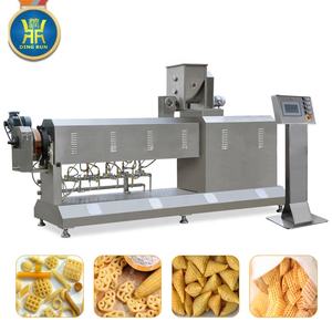 China Frituur Lijn Indian 2d Snack Schroefschaal Pellet Snacks 3d Papad Pani Puri Fryums Maken Machine - Product Image 4
