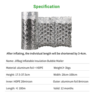 ถุงบรรจุภัณฑ์แบบกันความร้อนชนิดฟอยล์อะลูมิเนียม HDPE แบบพองลมได้ สำหรับอาหารสดและอาหารแช่แข็ง - Product Image 4