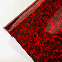 Vinilo Adhesivo para Automóviles, Efecto Fibra de Carbono Forjada, Arcoíris, 30x50CM, Cambia de Color, Rollo de Vinilo Autoadhesivo