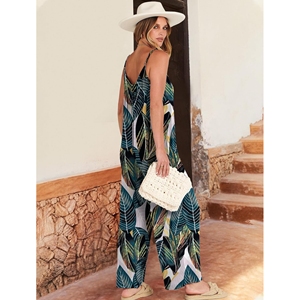 Monos y peleles informales para mujer con cuello en V elegantes, ideales para salidas informales de 2024, escapadas de fin de semana, tela transpirable ligera - Product Image 1