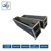Flight case TV 1 en 1 pour écrans 55" 65" 75" 86" 100" – Valise de transport rigide en aluminium pour téléviseurs LCD LED Plasma et moniteurs