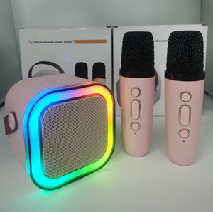 Microphone portable pour enfants, karaoké à domicile, mini haut-parleur portable avec micro sans fil et Bluetooth pour l'extérieur et les fêtes - Product Image 3