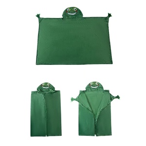 <span class=keywords><strong>Accappatoio</strong></span> con Cappuccio per Bambini in Pile a Tema Unicorno e Drago, Asciugamano da Bagno e da Spiaggia con Cappuccio - Product Image 3