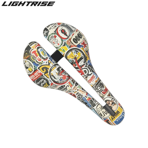 Coussin de siège de vélo de route en fibre de carbone confortable avec selle de siège de vélo de montagne de peinture comique - Product Image 2