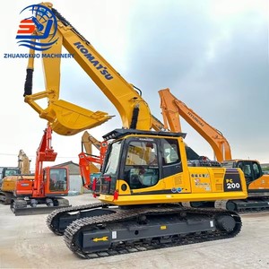 Excavadora de cadenas Komatsu PC200 de 20 toneladas usada con cucharón de excavación y motor incluido - Product Image 3