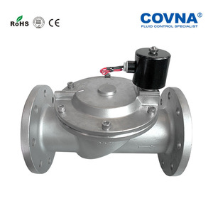 Válvula solenoide de diafragma COVNA de 6 pulgadas, accionada por gas, AC220V, de alta temperatura y brida alta - Product Image 6